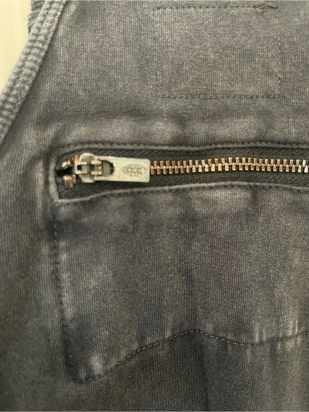 FP Movement by Free People Washed Charcoal Gray Jumpsuit with Pockets - Picture 5 of 6